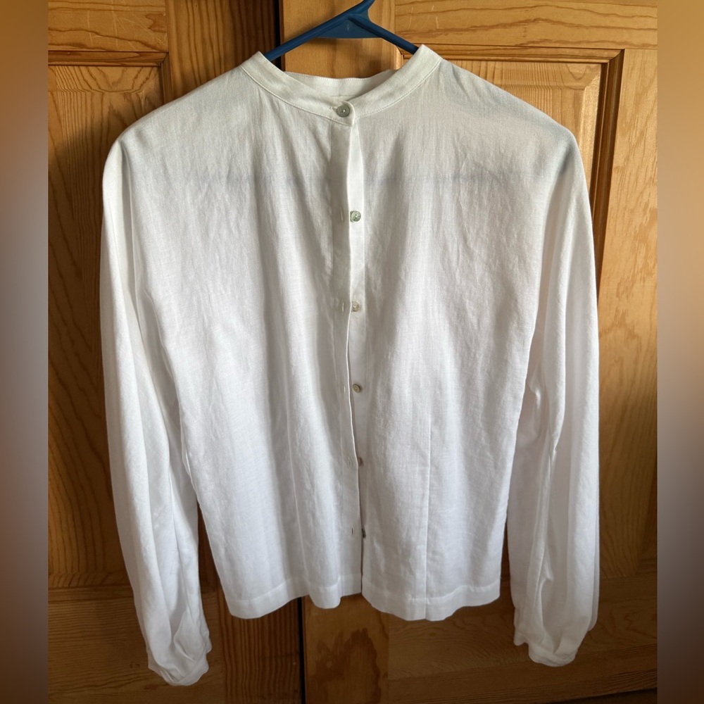 Vince White Lightweight Women’s Button-down Blouse